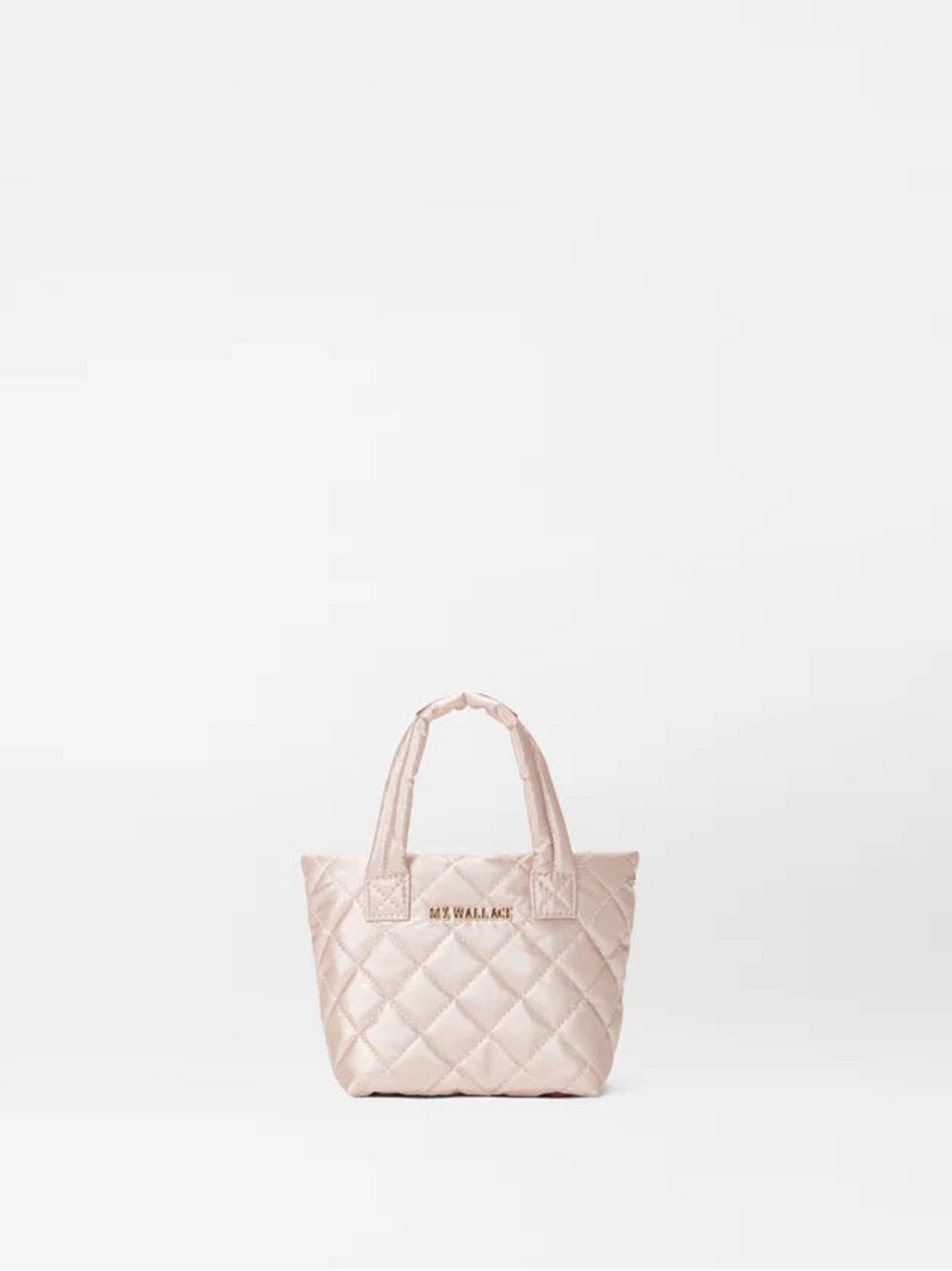 MZ Wallace Petite Metro Tote Deluxe Rose Gold Quilted Crossbody Bag